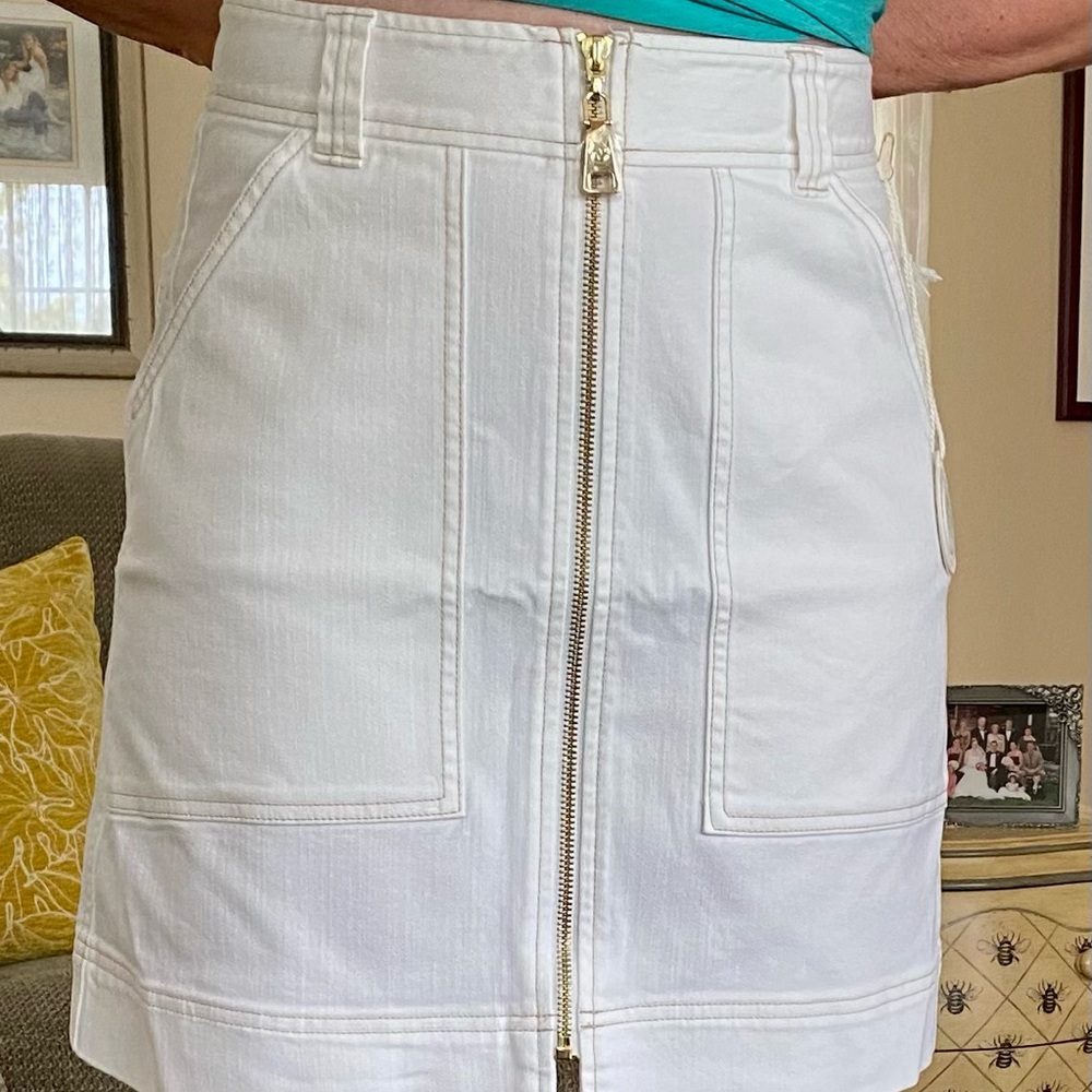 New with tags!!! Spartina449 Super cute white denim skirt! Size 4 and 6